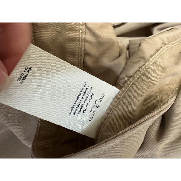 Rag & Bone Fit 2 classic slim mid rise chino beige Pants‎ size 38 - Picture 5 of 7